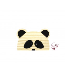 Panda: Wooden Panda Silhouette