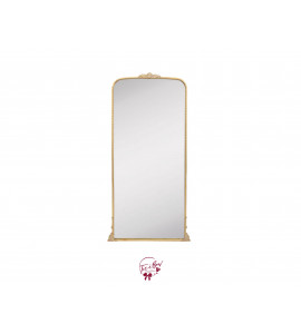 Mirror: Gold Frame Floor Mirror (6ft Tall)