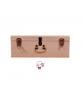Trunk: Blush Pink and Rose Gold Metal Trunk (Large)