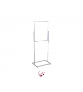 White Poster Stand 