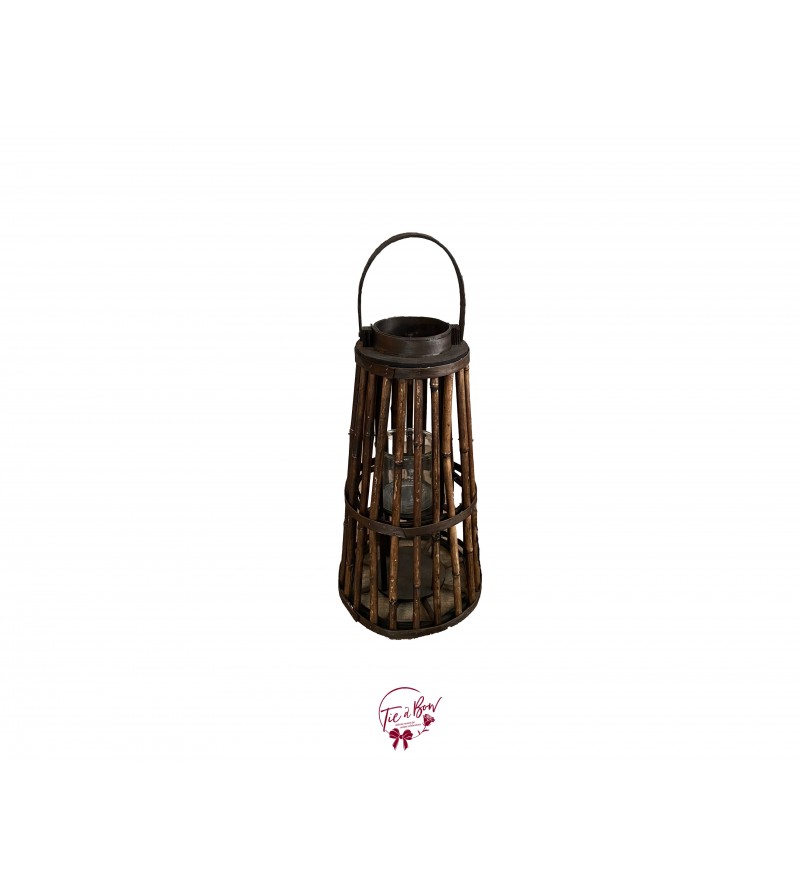 Lantern: Brown Bamboo Lantern 