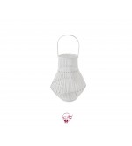 Lantern: White Pear Shaped Bamboo Lantern