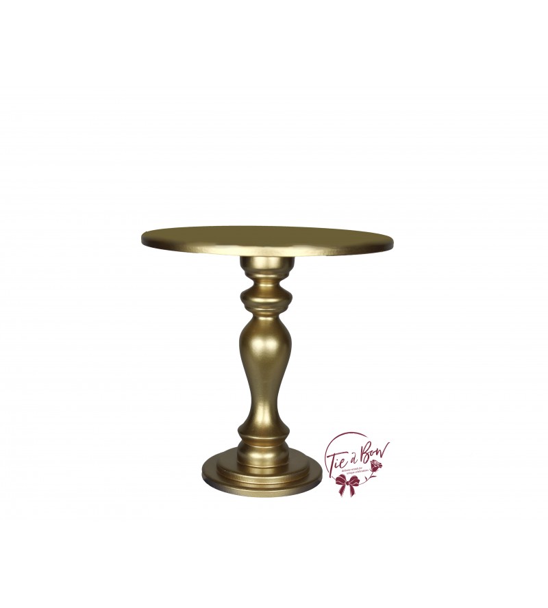 Gold Provence Cake Stand: 10in W x 10in H
