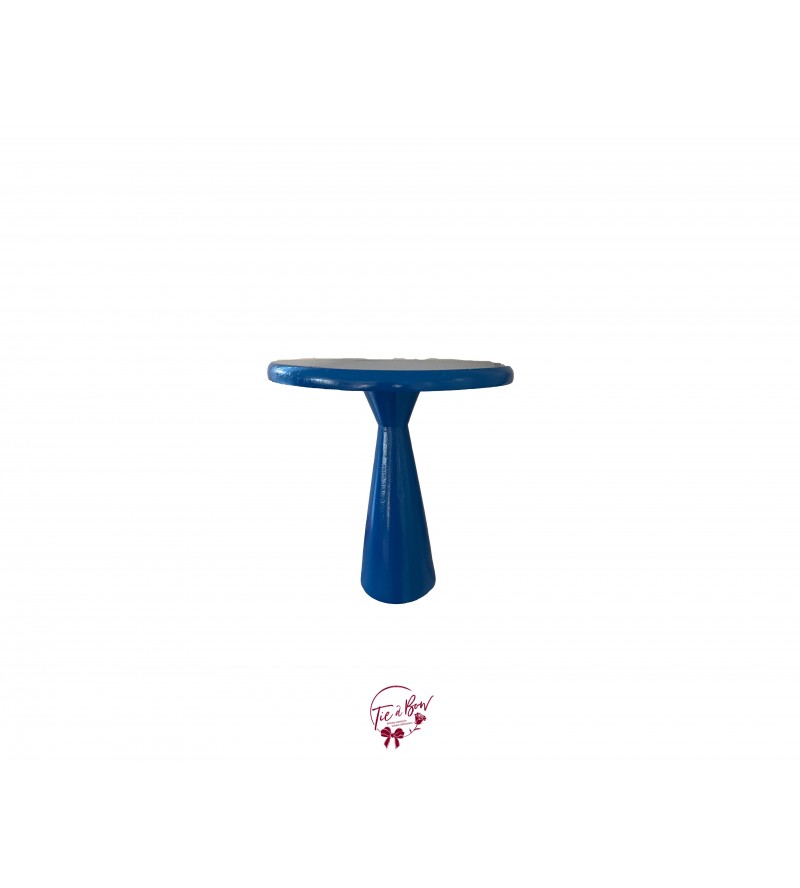 Blue: Royal Blue Hourglass Cake Stand (Tall): 8"W x 8"H