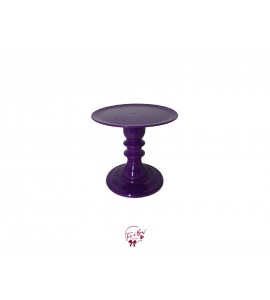 Purple: Plum Sobo Cake Stand: 7"W x 8"H