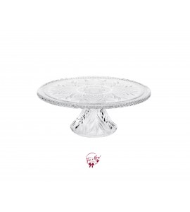 Clear Crystal Classic Cake Stand 12"W x 4.75"H