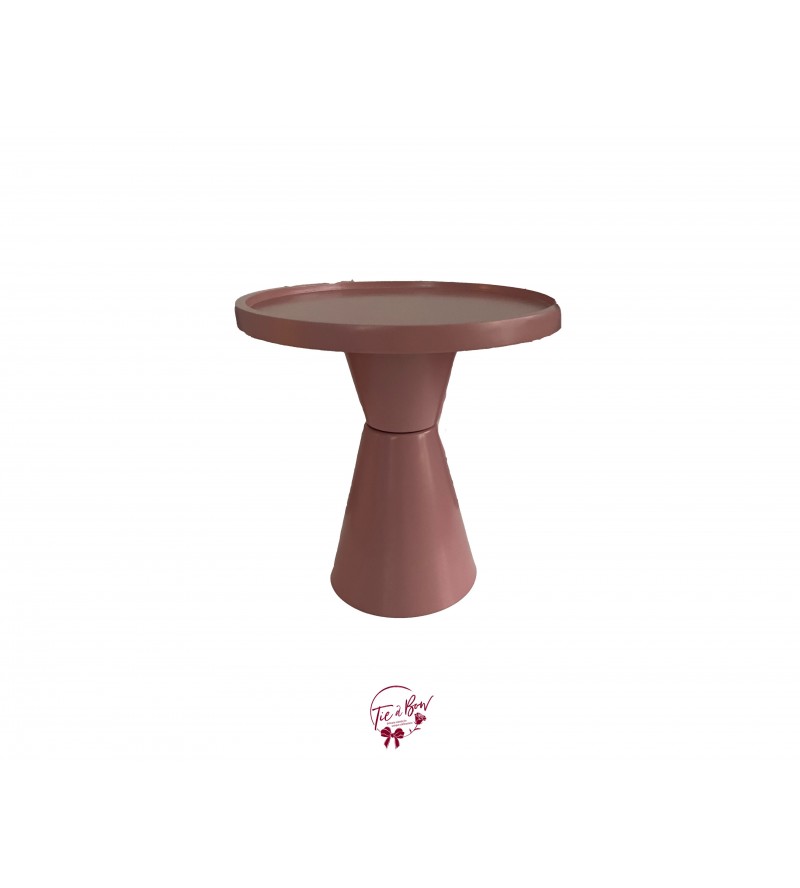 Pink: Rose Pink Deco Hourglass Cake Stand: 8"W x 9.5"H 