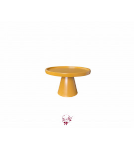 Mustard Deco Cake Stand: 8.25in W x 5.5in H