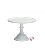 White Clean Cake Stand: 9in W x 7in H