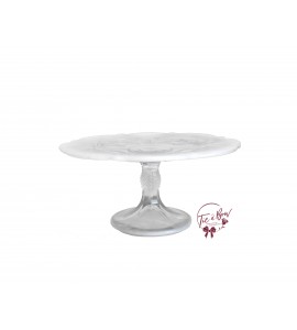 Opal Crystal Cake Stand (Large): 11"W x 5"H