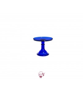 Blue: Cobalt Blue Clean Cake Stand: 6"W x 5.5"H 