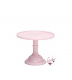 Pink: Light Pink Clean Cake Stand: 9"W x 7"H