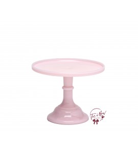 Pink: Light Pink Clean Cake Stand: 9"W x 7"H