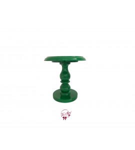 Green: Kelly Green Provence Lacquered Cake Stand:  7in W x  8.5in H