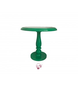 Green: Parakeet Green Provence Lacquered Cake Stand: 11.75in W x 11.5in H