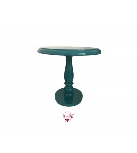 Blue: Turquoise Provence Lacquered Cake Stand: 11.75in W x 11.5in H