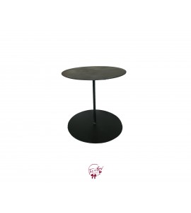 Black Round Top and Bottom Metal Cake Stand 