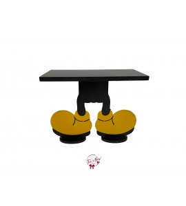 Mickey Mouse Feet Cake Stand: 12"W x 9.5"H