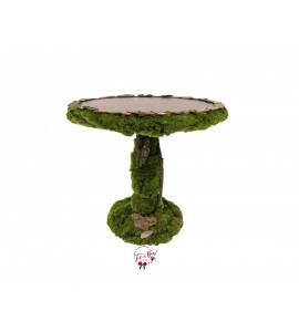 Moss (Aged) Cake Stand (Large): 11.75in W x 11.5in H