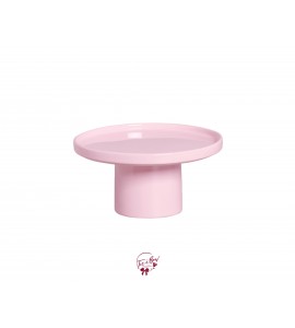 Pink: Light Pink Modern Silva Cake Stand (Large): 10.5"W, 5.5"H