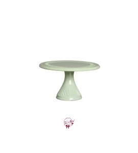 Green: Light Green Silva Cake Stand (Large): 12in W x 6in H