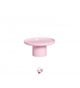 Pink: Light Pink Modern Silva Cake Stand (Small): 7.5in W x 3.5in H