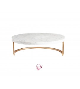 Marble Cake Stand (Large): 13.5in W x 5.5in H