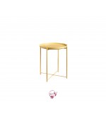 Accent Table: Light Yellow Removable Tray Accent Table 