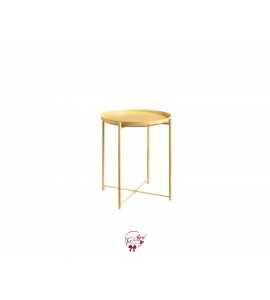 Accent Table: Light Yellow Removable Tray Accent Table 