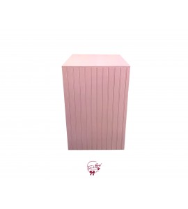 Pedestal: Light Pink Pedestal Tall 20x20x32.5