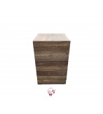 Pedestal: Rustic Wood Pedestal 20"x20" (Tall) 