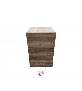 Pedestal: Rustic Wood Pedestal (Tall) 