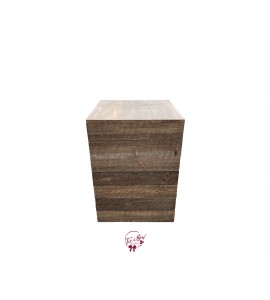 Pedestal: Rustic Wood Pedestal (Medium) 