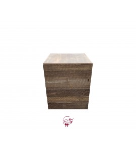 Pedestal: Rustic Wood Pedestal (Short) 