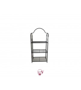 Ladder Shelf: Short Black Ladder Shelf 