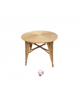 Table: Round Rattan Table  