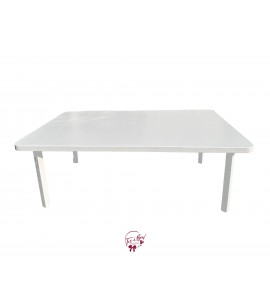 White Modern Picnic Table 