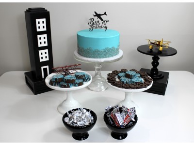 Airplane Themed Birthday Table