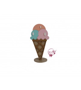 Ice Cream Cone in Silhouette