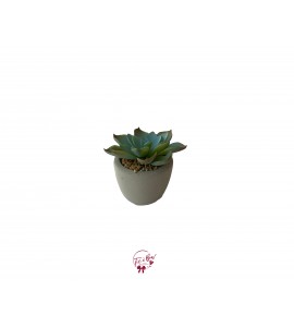Cactus: Turquoise Faux Cactus in a Cement Pot (Mini) 