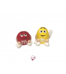 M&M Yellow and Red Set of 2