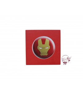 Superhero Riser: 6 Inches Red Iron Man Face 