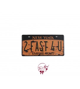 Sign: New York License Plate 