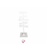 Sign Post in White with 5 Customizable Signs