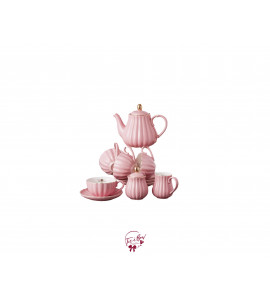 Tea Set: Pink Bee Tea Set for 4 