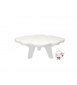 White: 3 Footed White Cloud Tray 