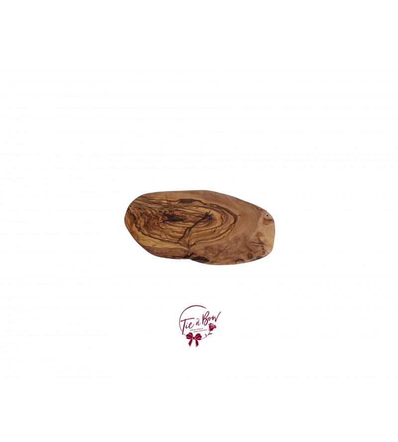 Wood: Oval Wood Slab Tray