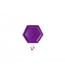 Purple: Plum Hexagonal Tray (Medium) 