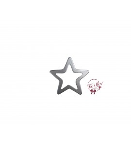 Silver Star Keyhole Silhouette (Small)