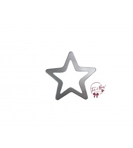 Silver Star Keyhole Silhouette (Medium)